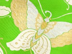 アンティーク　蝶模様織出し名古屋帯